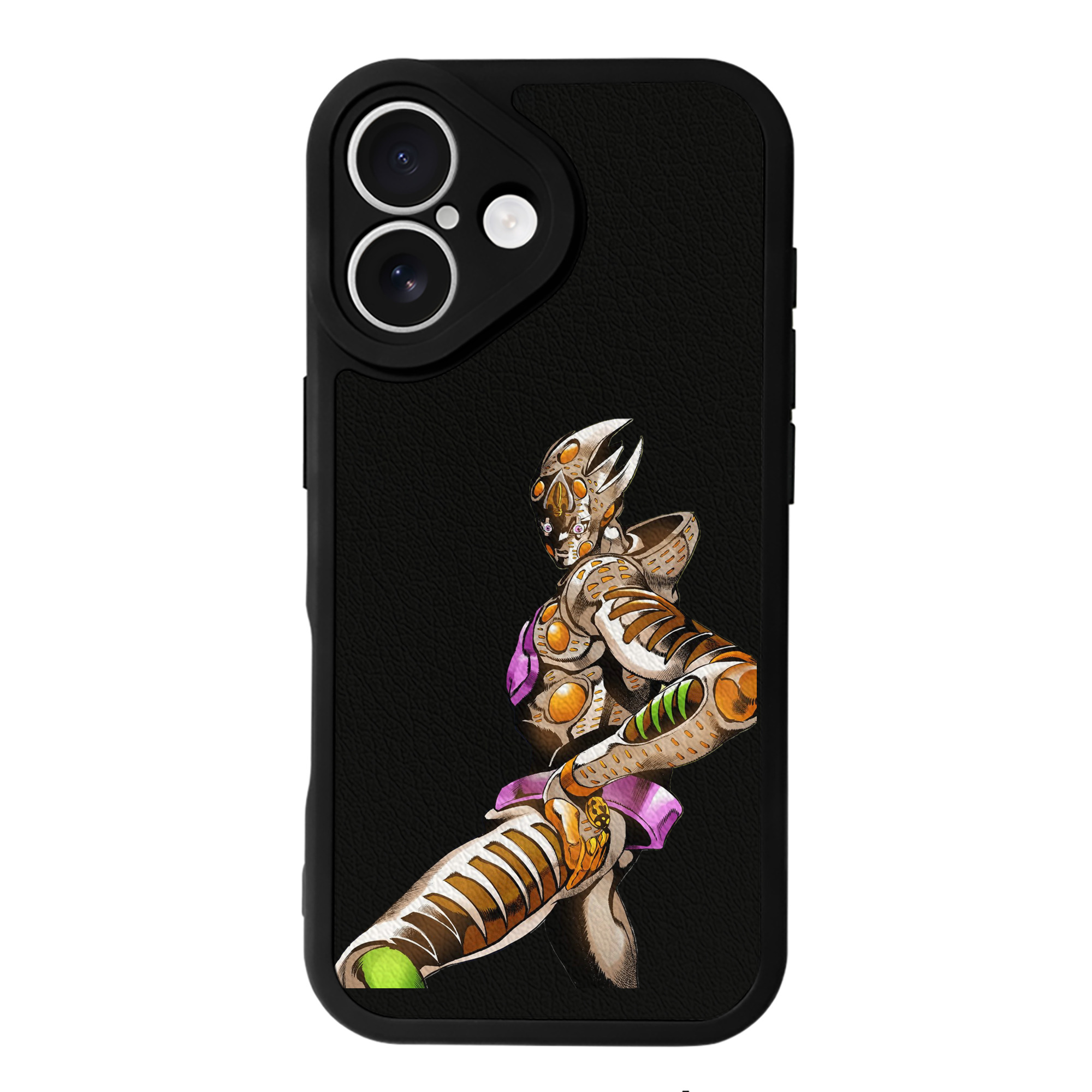 （画像用） ジョジョの奇妙な冒険 ジョルノ?ジョバァーナ JoJo's Bizarre Adventure Giorno Giovanna 【iPhone 16シリーズ対応】シリコンスマホケース（レザー調） 材質：シリコン
